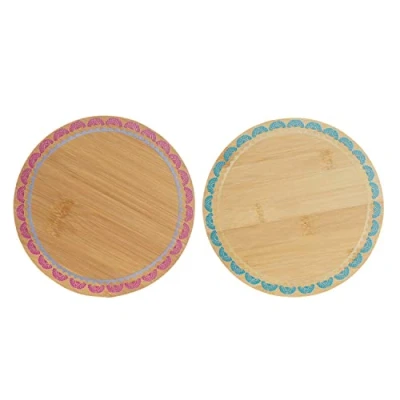 Afbeelding van Placemat DKD Home Decor Boho 20 x 1 cm Turkoois Kastanjebruin Koloniaal