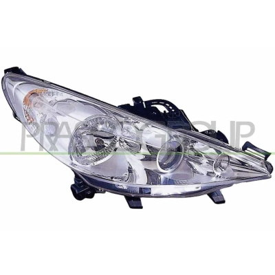 Afbeelding van PRASCO PG3204913 Koplampen rechts H7/H1/H7 Transparent Met bochtcorrectielicht voor rechtsrijdend verkeer elektromotor regelmotor LWR