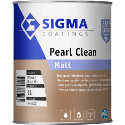Afbeelding van Sigma Sigmapearl Clean Matt 1 liter Muurverf voor binnen