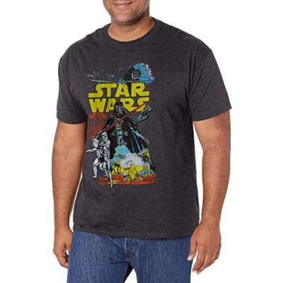 Afbeelding van Star Wars Rebel klassiek grafisch T shirt voor heren (1 stuk), Donkergrijs