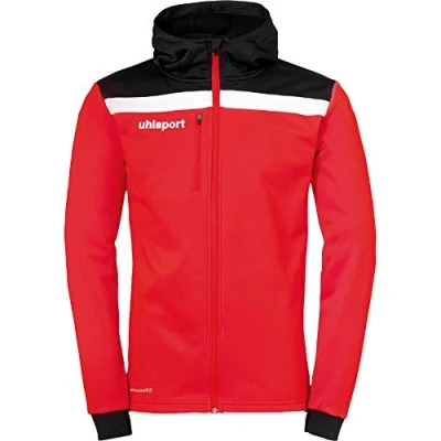 Afbeelding van uhlsport Sweater met rits, Maat: 3XL, Rot/schwarz/weiß