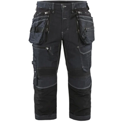Afbeelding van Blaklader Piraatbroek denim stretch X1900 1991 1141 Marineblauw/Zwart C60