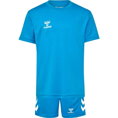 Afbeelding van Hummel LOGO SET Tshirt print voor kinderen, Maat: 164, Diva blue