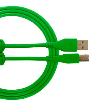 Afbeelding van UDG Ultimate Audio Cable USB 2.0 A B Green Straight 1m (U95001GR) Kabel voor DJs