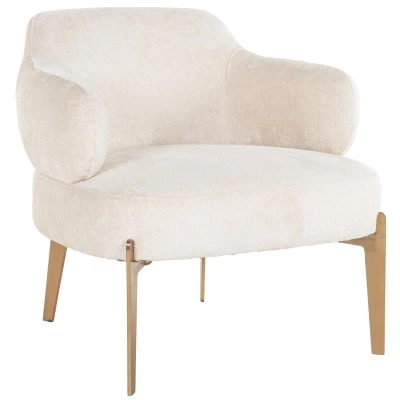 Afbeelding van Richmond Interiors Venus Fauteuil Wit Chenille