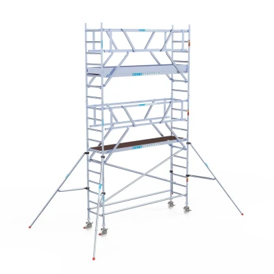 Afbeelding van Rolsteiger 0.75x3.05x6.20m lichtgewicht platformen incl. dubbele voorloopleuningen