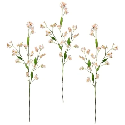 Afbeelding van Japanse kunsttak, paasdecoratie, zijden bloemen, kersenbloesemtak, lentebloemen, lentebloemen