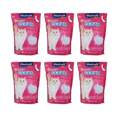 Afbeelding van Vitakraft Magic Clean Kattenbakvulling 6 x 5 l