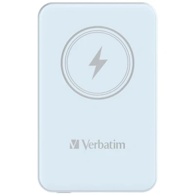 Afbeelding van Verbatim Charge &#039;n&#039; Go magnetische draadloze powerbank 5000mAh blauw