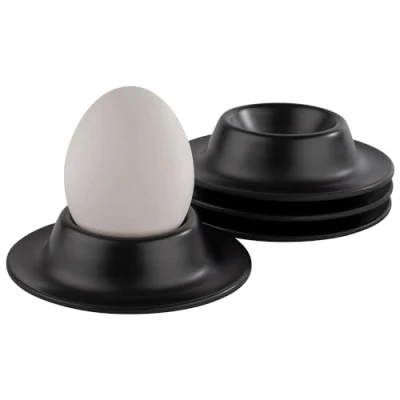 Afbeelding van APS 83849 eierdopje melamine zwart 8,50 x cm hoogte 4,50