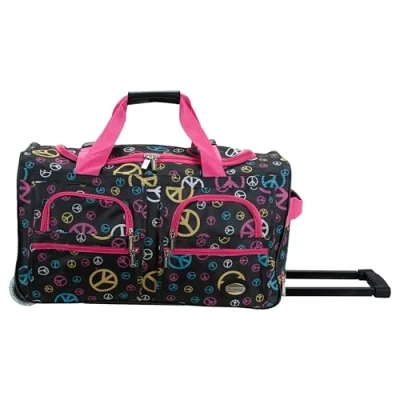 Afbeelding van Rockland Melbourne Uittrekbare hardcase koffer met zwenkwielen, vrede, Bovenstuk