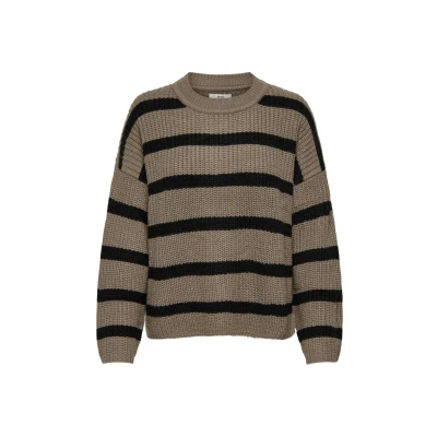 Afbeelding van JDY Jdyjusty Stripe Trui, Dames, Maat: XL, Walnut