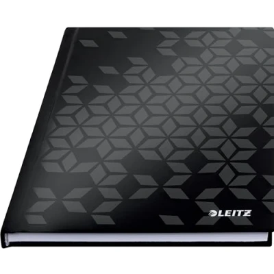 Afbeelding van Leitz, Leitz WOW notitieboek, A5, geruit, 160 pagina&#039;s, 90 g/m², zwart, 46281095