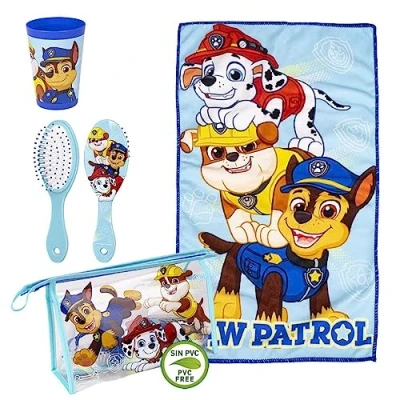 Afbeelding van Kindertoiletartikelen Reisset The Paw Patrol 4 Onderdelen Licht Blauw