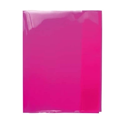 Afbeelding van HERMA Quart 19625 10 stuks notitieboekomslag van duurzame polypropyleenfolie, gemakkelijk te reinigen en extra dik, transparant, roze