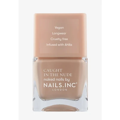 Afbeelding van Nails Inc MYKONOS BEACH Nagellak, nude roze, voedende formule verrijkt met AHA voor gehydrateerde nagels, brede kwast optimale nagelkunst, veganistisch, langdurig en dierproefvrij