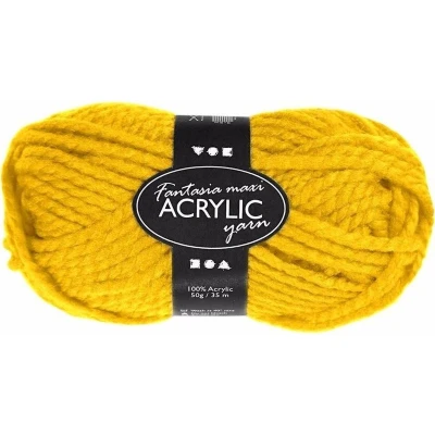 Afbeelding van Creotime Acrylgaren Geel 35 M. 50 Gram