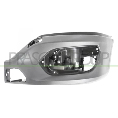 Afbeelding van PRASCO FT9511004 Bumper Vooras links Met grondlaag zwart IVECO: DAILY 6 , Pritsche/Fahrgestell