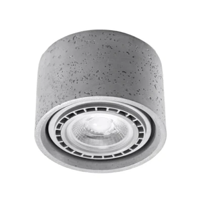 Afbeelding van LT Luce Plafondlamp Basic 1 Beton 14cm Ø