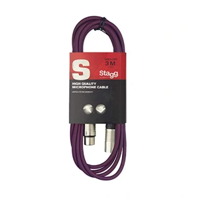 Image de Stagg SMC3 CPP Câble microphone XLR vers Violet 3 m