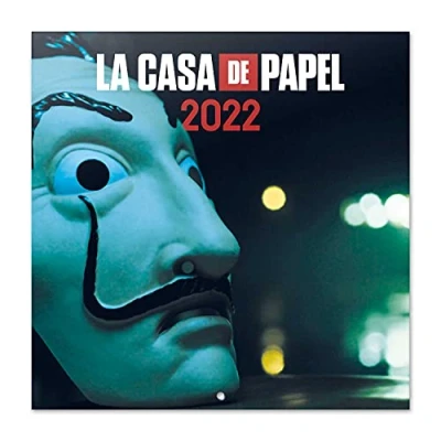 Afbeelding van Grupo Erik Wandkalender 2022 Casa De Papel 30 Cm Papier Zwart