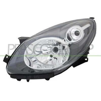 Afbeelding van PRASCO RN3064834 Koplampen Links H4 zwart Met regelmotor voor LWR RENAULT: TWINGO 2