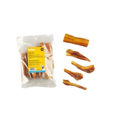Afbeelding van Boomy Rundersticks hondensnack Harde natuurlijke kauwsnack 100% gedroogde runderkophuid 2 x 250g