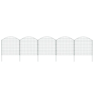 Afbeelding van Schuttingset gebogen 77,5x78,5 cm groen