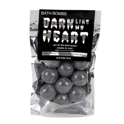 Afbeelding van Gift Republic Bathbombs bruisballen Dark like my heart Grijs / 3 x cm Natriumwaterstofcarbonaat, Citroenzuur, Natriumsulfaat, Parfum, Titanium, Mica, Water, Kleurstof