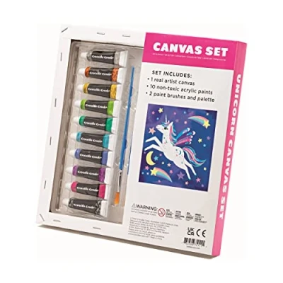 Afbeelding van Crocodile creek schilderen op canvas eenhoorn