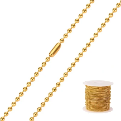 Afbeelding van Kogelketting 3,2mm Chroom 250 Meter Op Rol