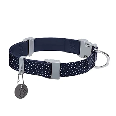 Afbeelding van RUFFWEAR Confluence Hondenhalsband, verstelbaar, waterdicht, geurbestendig, 35,6 50,8 cm, nachtblauw