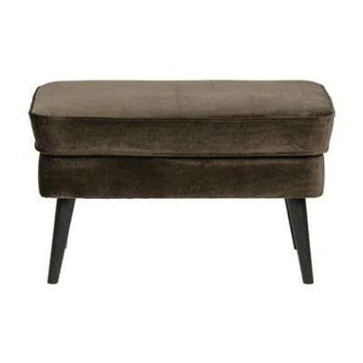 Afbeelding van Woood Rocco Hocker Velvet Warm Groen