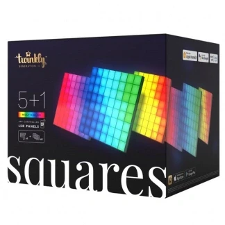 Afbeelding van Twinkly Squares Starterset 6 stuks (Wifi, Incl. voedingskabel)