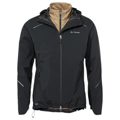 Afbeelding van Regenvest Vaude Yaras 3in1 maat 4xl Zwart bruin