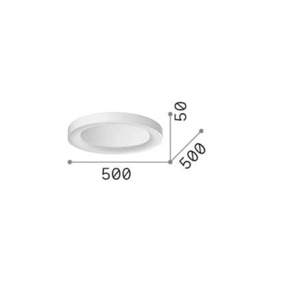 Afbeelding van Ideal Lux plafondlamp Planet, zwart, Ø 50 cm, metaal