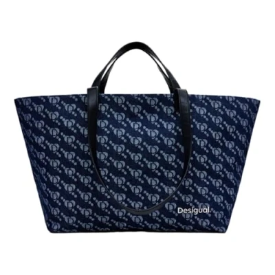 Afbeelding van Desigual LOGO Shopper Shopper, Dames, Maat: One Size, Dark blue