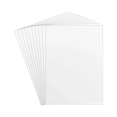 Afbeelding van wocpvm Mylar sjablonen voor het snijden van sjablonen, 10 stuks, 30,5 x 21,7 cm, blanco A4