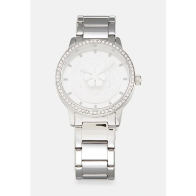 Afbeelding van Guess Petal Horloge, Dames, Maat: One Size, Silver tone
