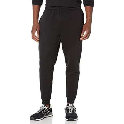 Image de Amazon Essentials Pantalon de Jogging en Molleton Men&#039;s, Noir, L