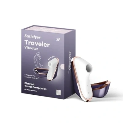 Afbeelding van Satisfyer Pro Traveler clitoriszuiger met 11 intensiteitsniveaus voor contactloze stimulatie oplegvibrator accutechnologie waterdicht