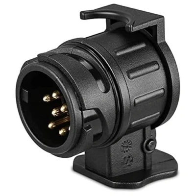 Afbeelding van Adapter voor aanhanger, 13 polig, 7 12 V, elektrische converter caravan, aanhangerstekker, auto/trolley