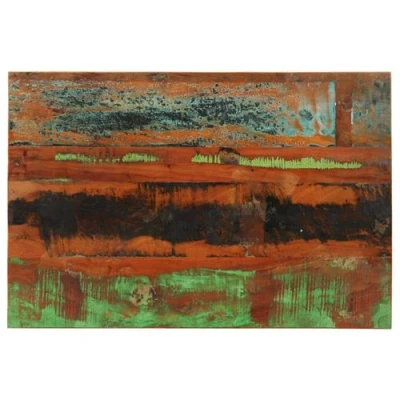 Afbeelding van Tafelblad rechthoekig 15 16 mm 60x90 cm massief gerecycled hout