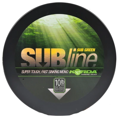 Afbeelding van Korda Subline Green 0,40mm (15lb) Nylon vislijn