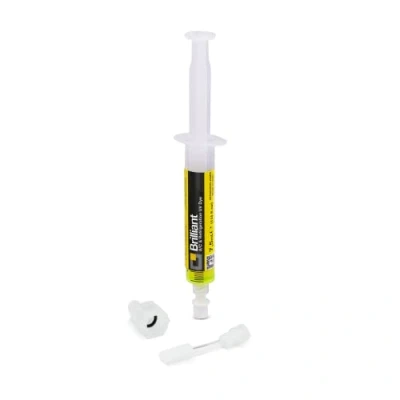 Afbeelding van Errecom Brilliant 7,5 ml UV fluorescerende tracker voor het detecteren van koelgaslekken in airconditioning en koelsystemen, met 1/4 SAE adapter