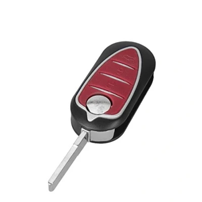 Afbeelding van Sleutelhoes voor Alfa Romeo Giulietta Mito Plip afstandsbediening 3 toetsen met lemmet Phonillico®