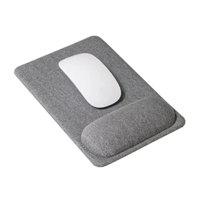 Afbeelding van SenseAGE muismat met polssteun, ergonomische polssteun voor pc en laptop, antislip onderkant thuis, kantoor reizen, grijs