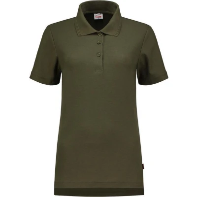 Afbeelding van Tricorp 201006 Poloshirt Fitted Dames Legergroen M