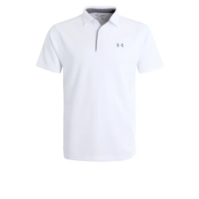 Afbeelding van Under Armour TECH Poloshirt, Heren, Maat: Small, White/graphite