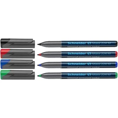 Afbeelding van Schneider universele permanent marker Maxx 224 M 4 stuks assorti S 1208